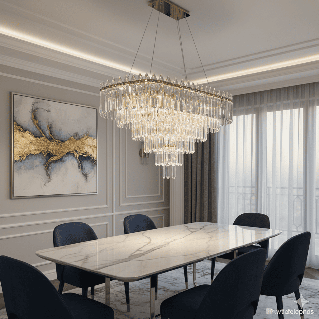 Designer crystal chandeliers at AK Electricals Mohali - Premium lighting fixtures for luxury homes in Tricity